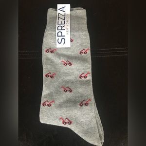 2/20 Sprezza NY Unisex Socks NWT Gray Red Sunglasses Sz Men 8-12 Women 10-12.5